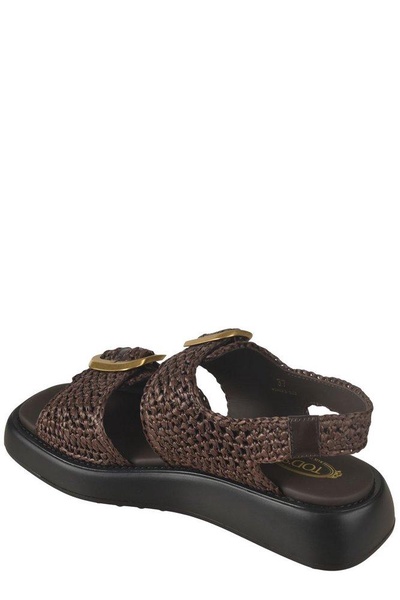 Tod's Double Strap Buckle Sandals