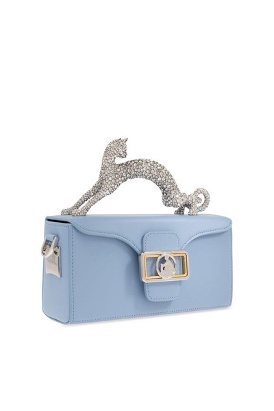 Lanvin Embellished Pencil Cat Mini Top Handle Bag