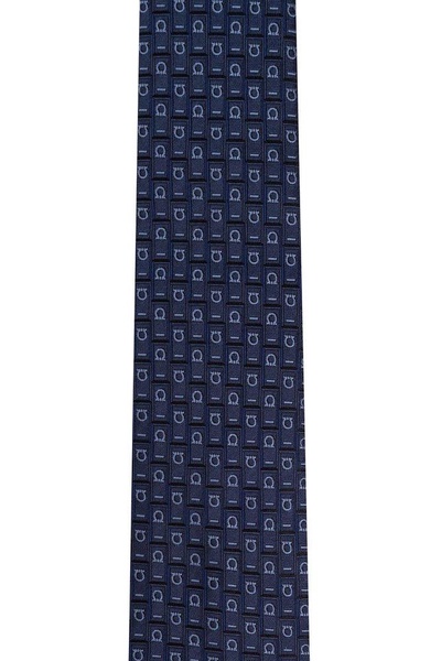 Ferragamo Gancini Embroidered Tie