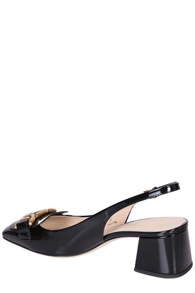 Tod's Square Toe Slingback Pumps