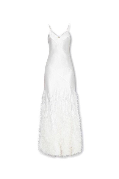 Cult Gaia	Hansal Feather Embellished Maxi Dress