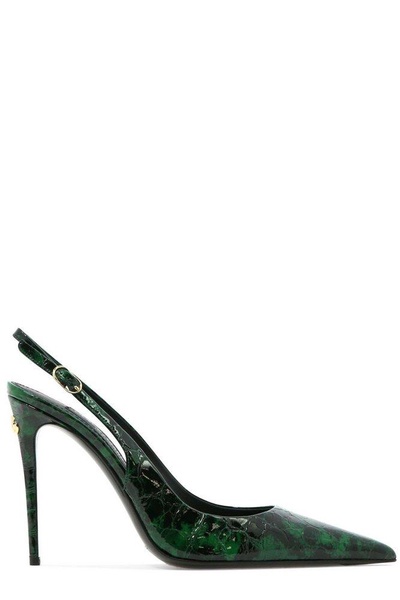 Dolce & Gabbana Pointed-Toe Slingback Pumps