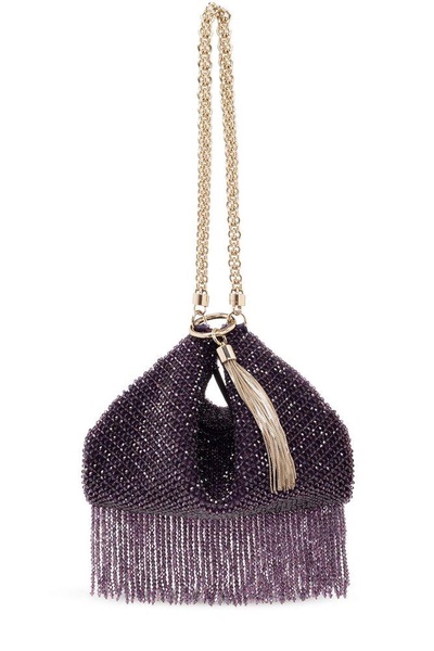 Jimmy Choo Callie Embellished Chain Linked Shoulder Bag