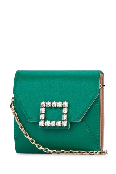 Roger Vivier Buckle Chain-Link Wallet