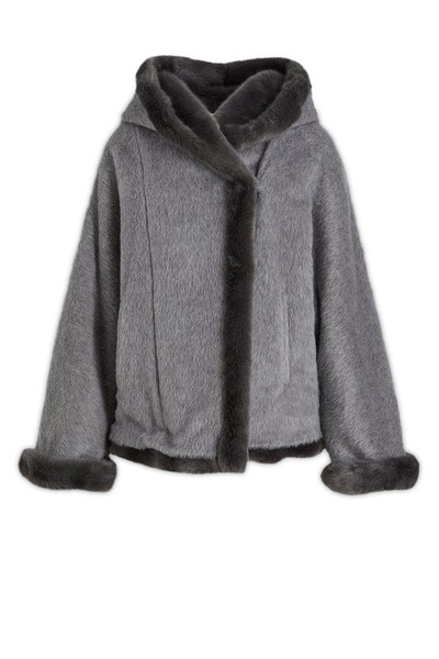 Alberta Ferretti Oversized Hooded Jacket