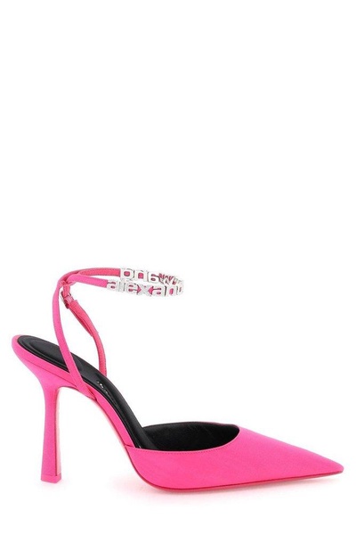 Alexander Wang Delphine 105 Logo Strap Pumps