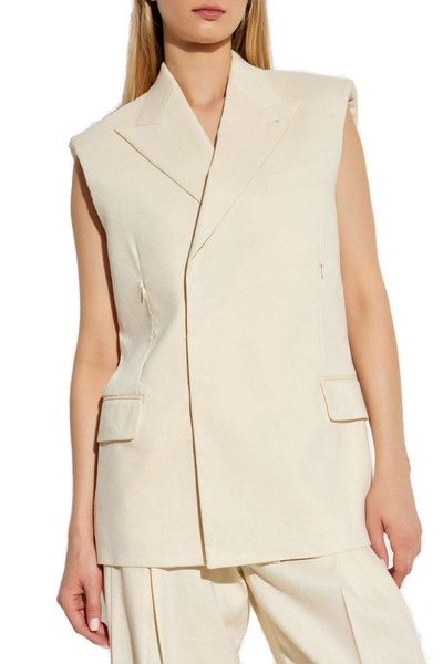 Helmut Lang Straight Hem Sleeveless Waistcoat