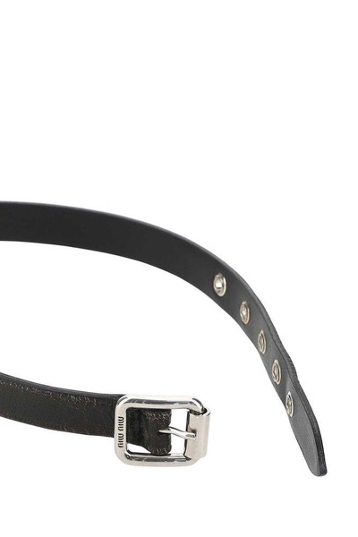 Miu Miu Embellished Buckle Choker