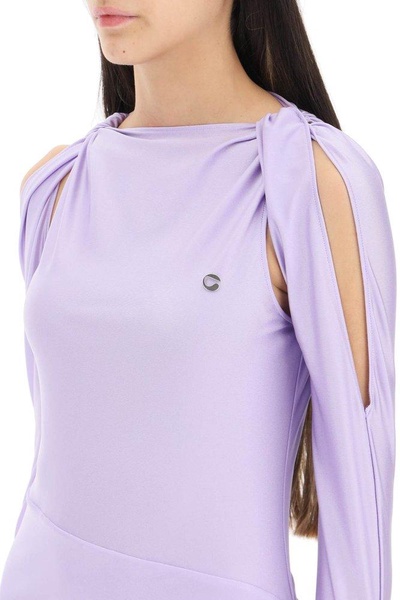 Coperni Cut-Out Bodycon Long-Sleeved Mini Dress