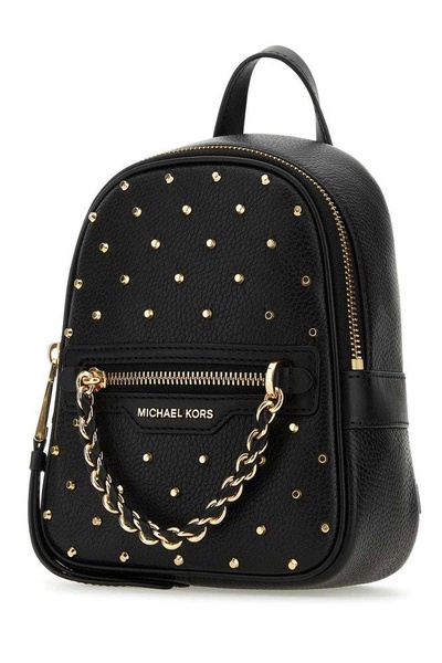 Michael Michael Kors Logo Plaque Zip-Up Backpack