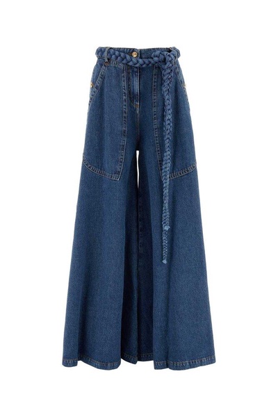 Etro Wide Leg High Waist Jeans