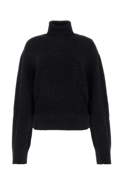 Blumarine Embellished Roll-Neck Knitted Jumper