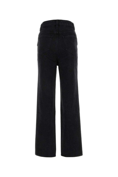 Khaite Mid-Rise Straight Leg Jeans