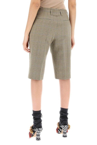 Dries Van Noten Checked Bermuda Shorts