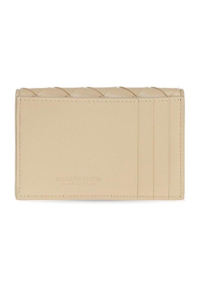 Bottega Veneta Woven Logo Detailed Cardholder