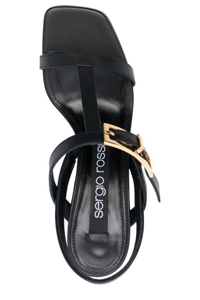 Sergio Rossi Buckled T-Bar Heeled Sandals