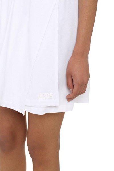 GCDS Logo Detailed A-Line Mini Skirt