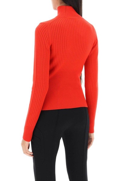 Casablanca Ribbed High Neck Jumper