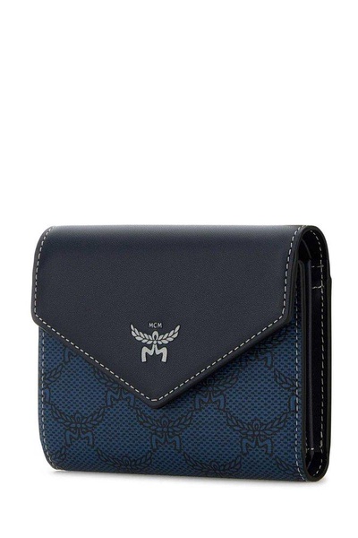 MCM Logo-Printed Tri-Fold Wallet