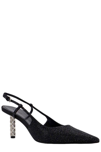 Givenchy Embellished Pointed-Toe Slingback Pumps