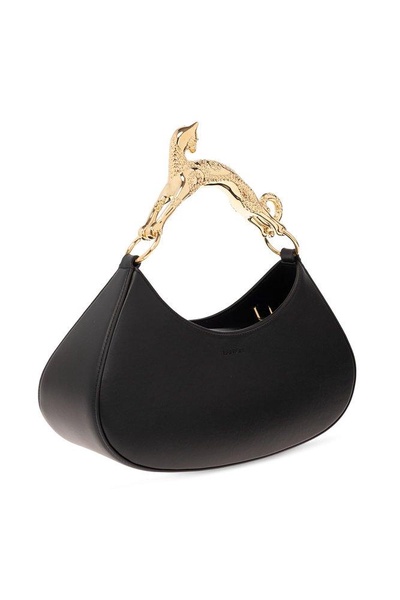 Lanvin Cat Logo Debossed Top Handle Bag