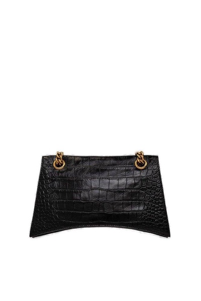 small Crush crocodile-embossed shoulder bag