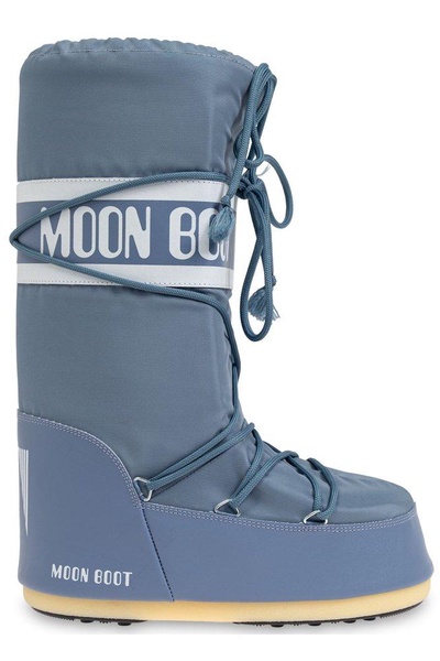 Moon Boot Icon Logo Printed Lace-Up Boots