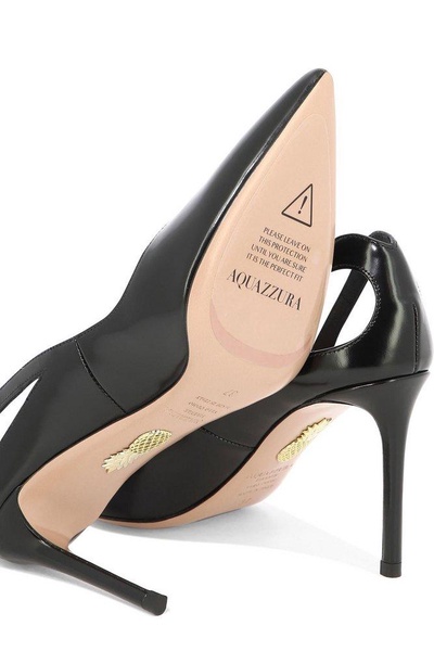 Aquazzura Sheeva Pointed-Toe Cut-Out Detailed Pumps