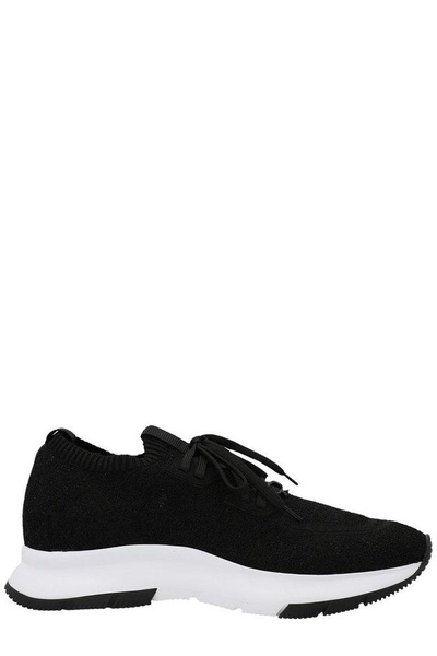 Gianvito Rossi Fine-Knit Low-Top Sneakers