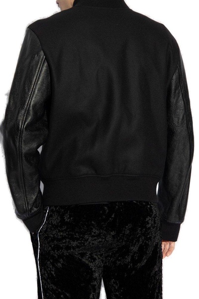 Amiri Staggered Logo Button-Up Varsity Jacket