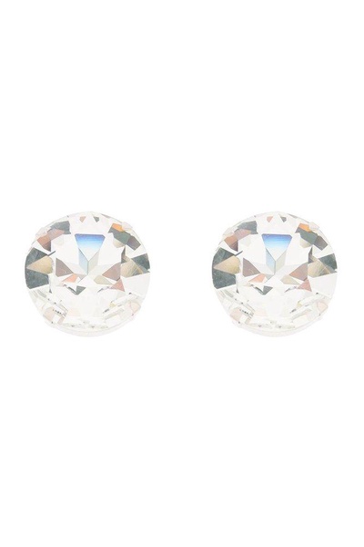 Alessandra Rich Round Cut Polished Earrings