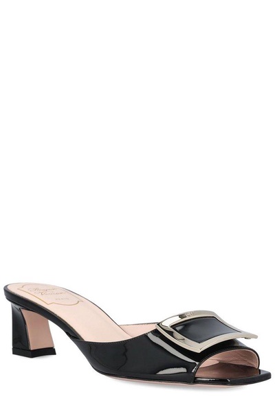 Roger Vivier Logo Engraved Slip-On Mules