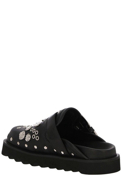 Toga Pulla Embellished Buckled Clogs