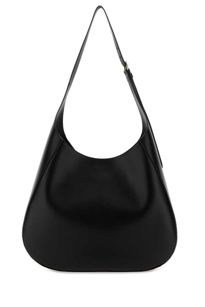 Prada Woman Black Leather Shoulder Bag