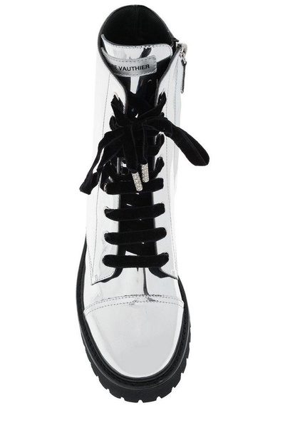 Alexandre Vauthier Lace-up ankle boots with logo