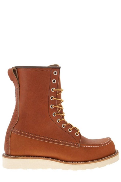 Red Wing Shoes Round Toe Lace-Up Boot