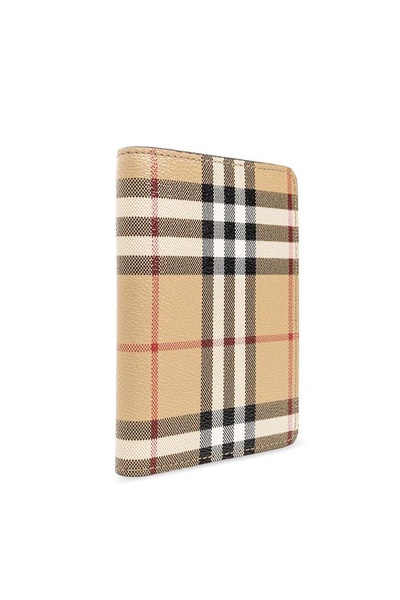 Burberry Checked Bi-Fold Passport Holder