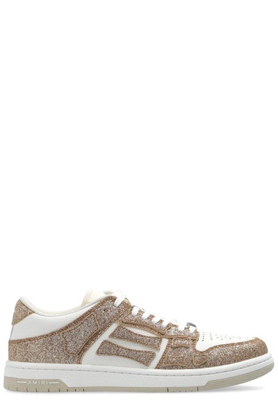 Amiri Shimmer Skel Top Sneakers