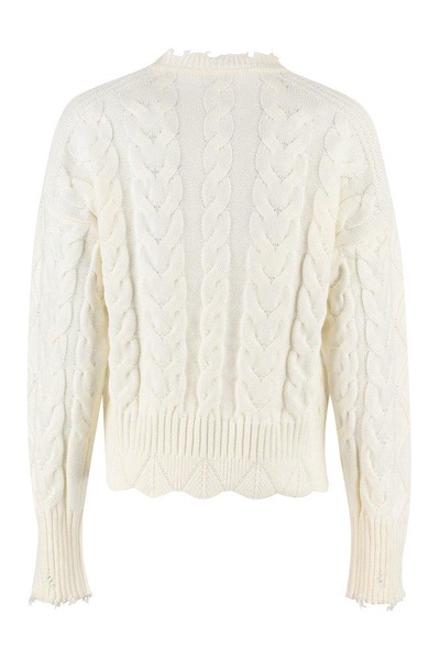 Pinko Maxi Cable-Knit Jumper