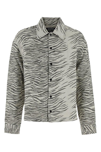 Jacquemus Zebra Print Collared Shirt