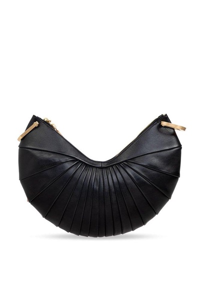 Cult Gaia Ubah Pleat Detailed Clutch Bag