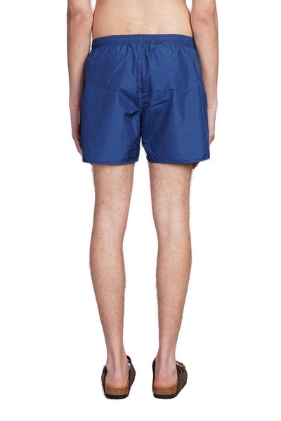 Neil Barrett Logo Tag Drawstring Swim Shorts