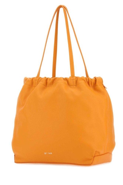 Orange nappa leather Oslo shopping bag