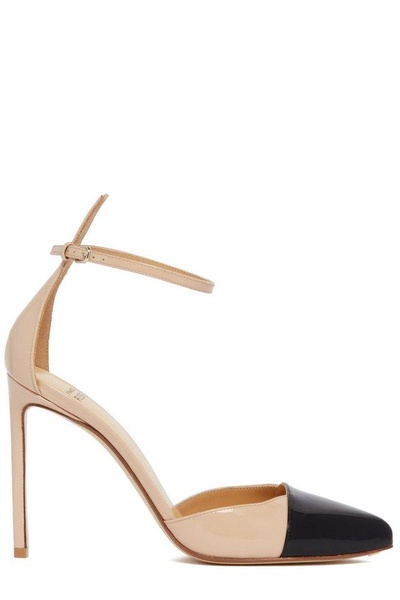 Francesco Russo  Two-Toned Ankle Strap Pumps