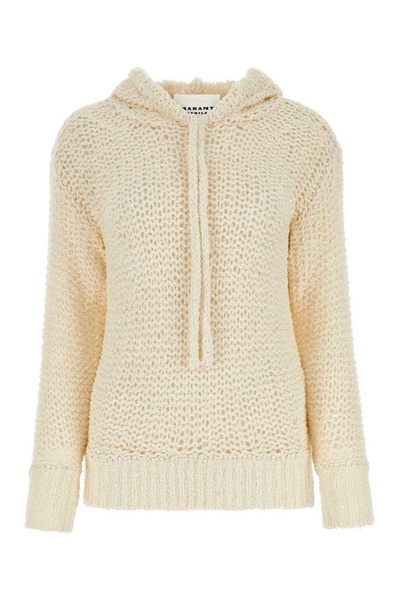 Isabel Marant Etoile Woman Ivory Cotton Blend Idony Sweatshirt