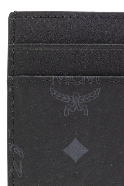 MCM All-Over Logo Printed Card Holder