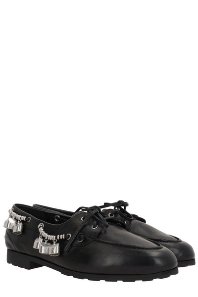 Bally Pendant Embellished Derby Shoes