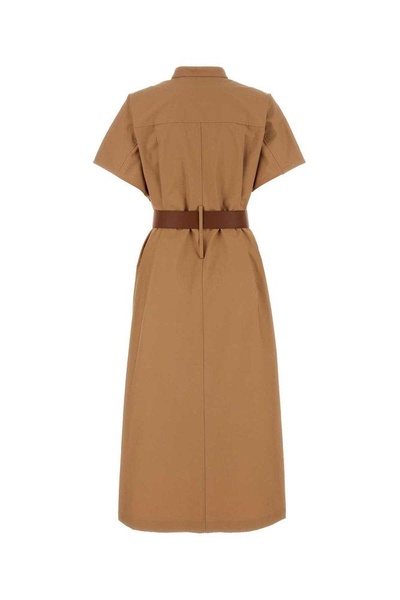 Jil Sander Short-Sleeved Belted Shirt Dress