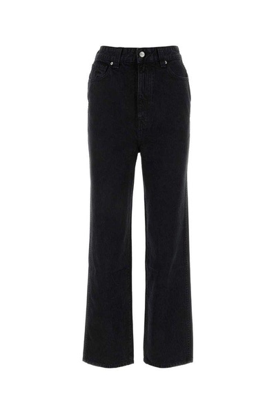 Khaite Mid-Rise Straight Leg Jeans