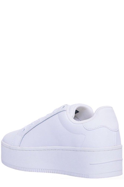 Tommy Jeans Round-Toe Lace-Up Sneakers